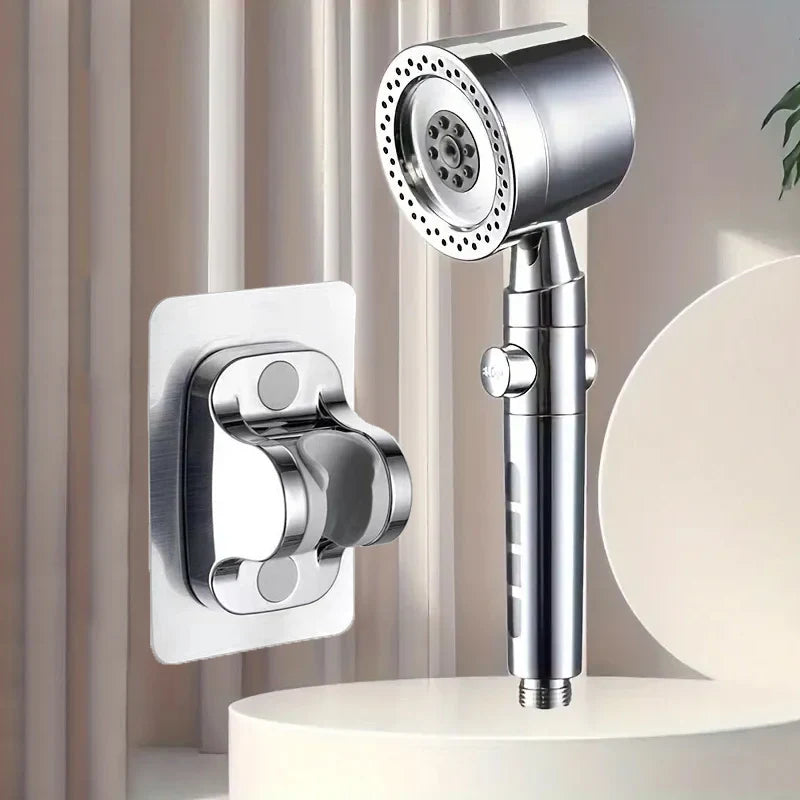 5-Mode High Pressure Handheld Shower Head with Filter & Stop