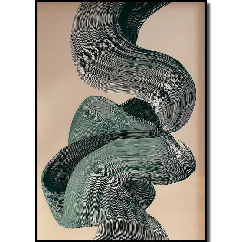 Sage Green Burnt Orange Modern Wall Art Canvas painting , Medieval Modern Wall Art Printed Poster, Home Wall Decoration Gift, Peaceful Pleasures Health and Wellness DD054-11 30x40cm Unframed