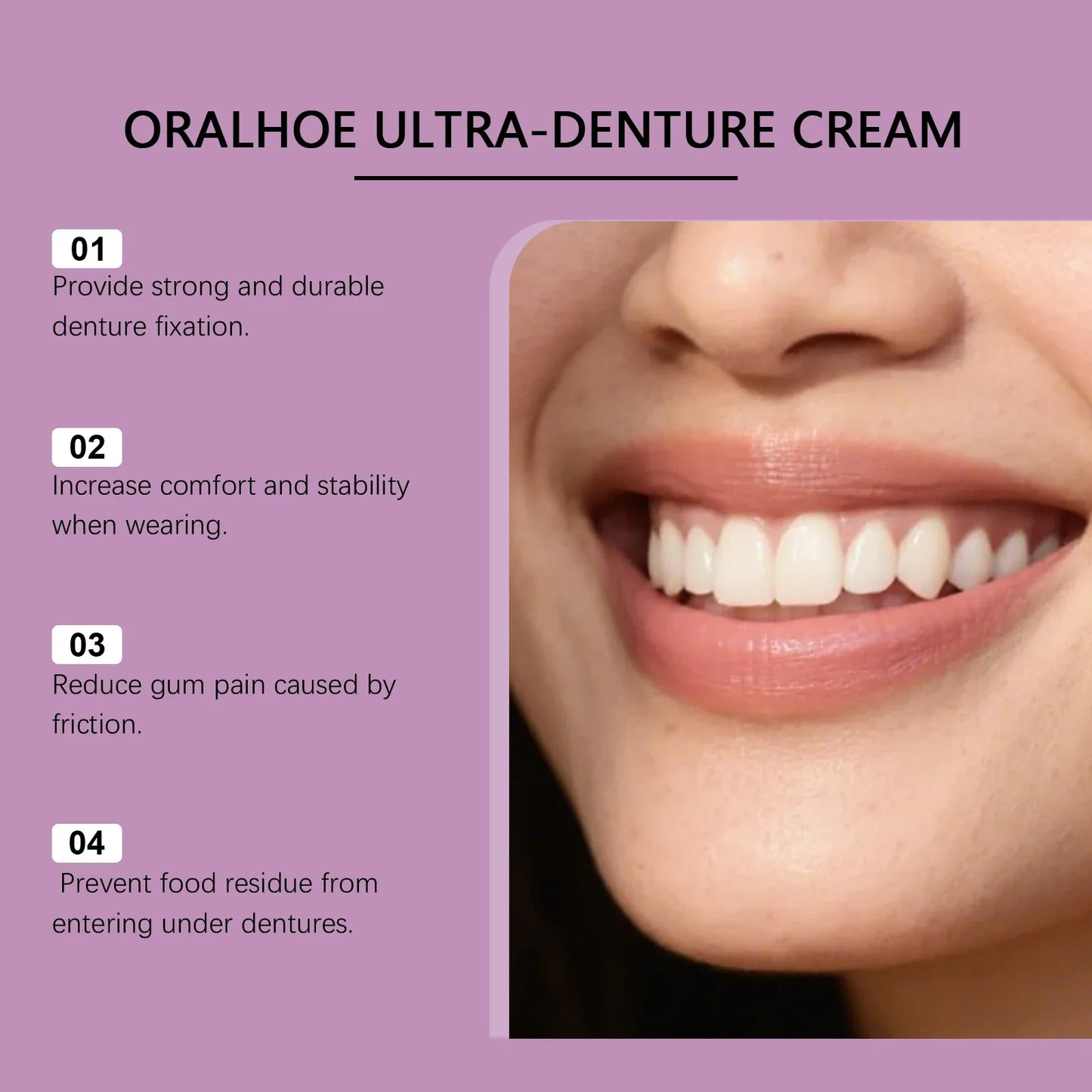 Denture Adhesive – All-Day Secure Hold & Comfort Fit