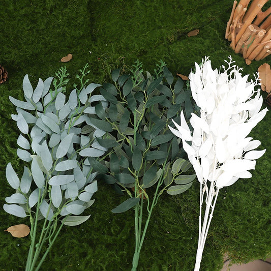 Artificial Silk Willow Leaf Garland | Home & Wedding Decor Artificial Plant Stem Peaceful Pleasures Health and Wellness