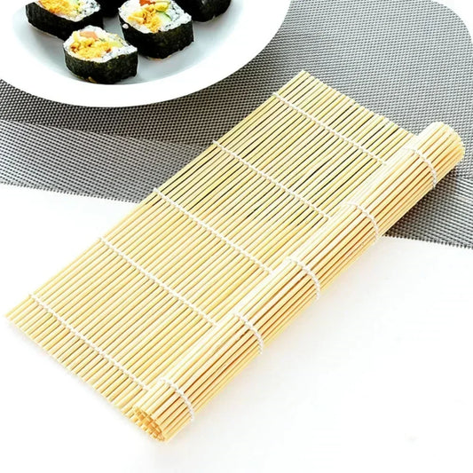 24X24cm/27X27cm/30X30cm homemade no-stick bamboo sushi mat Kitchen Sushi Roller Mat Heat Resistance Bamboo Roll Up Sushi Mat Peaceful Pleasures Health and Wellness