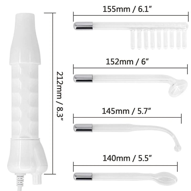 Clinical Skin Therapy Wand - Portable High Frequency Skin Therapy Machine Dark Circles Removal Eye Bag Remoavl Peaceful Pleasures Health and Wellness