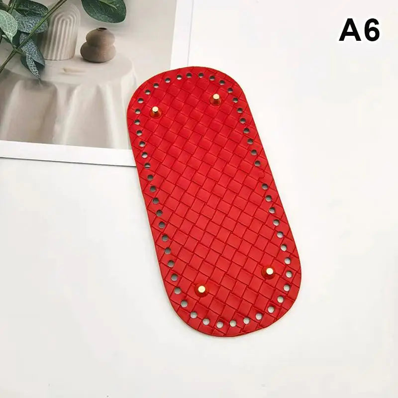 PU Leather Bag Base 22x10cm | DIY Crochet Purse Bottom