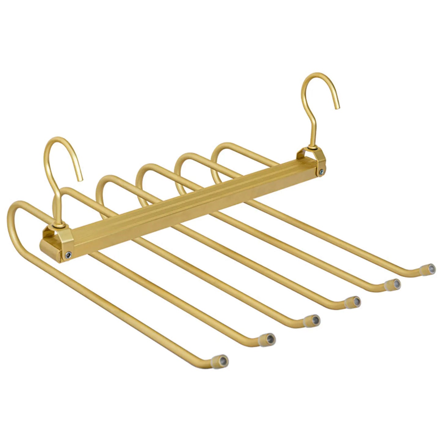 6-in-1 Aluminum Alloy Pants Hanger | Space-Saving Organizer