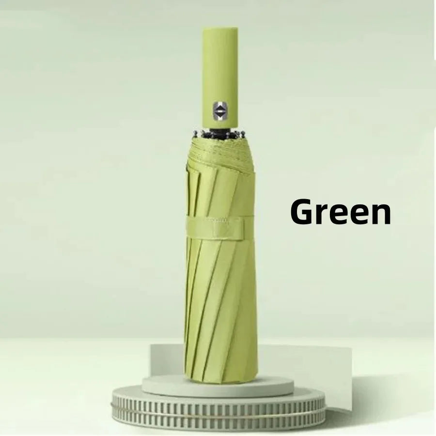 Auto Open Close Compact Travel Umbrella – UV & Rain Protection