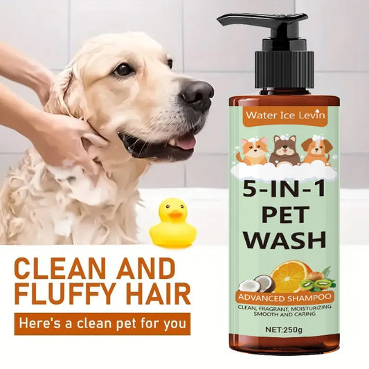 5-in-1 Coconut Pet Shampoo & Conditioner for Dogs & Cats Pet Shampoo Conditioner Peaceful Pleasures Health and Wellness