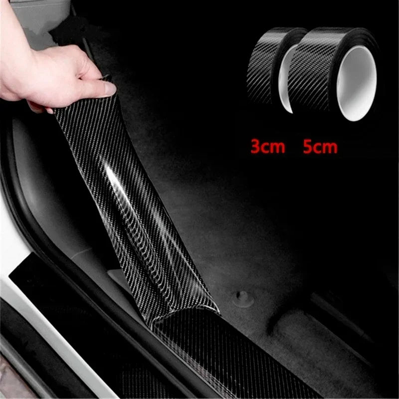 Carbon Fiber Car Protective Film Tape | Anti-Scratch Door Sill
