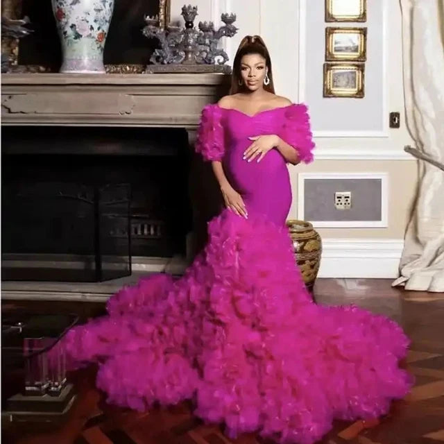 Tulle Long Maternity Dress Photoshoot платье photography dresses baby shower dresses for pregnant woman платье для беременных Peaceful Pleasures Health and Wellness