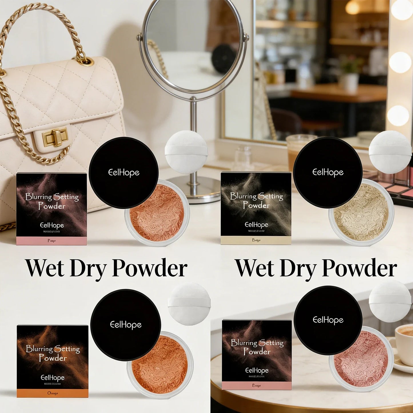 Eelhope 2-in-1 Wet & Dry Setting Powder – Matte & Oil Control