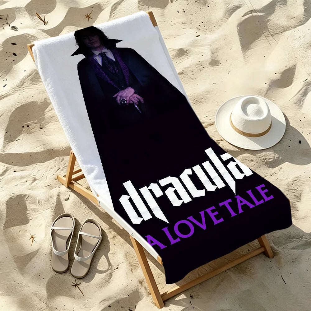 Dracula Horror Movie Quick-Dry Beach Towel | Pool & Travel Gift Quick-Dry Beach Towel Peaceful Pleasures Health and Wellness