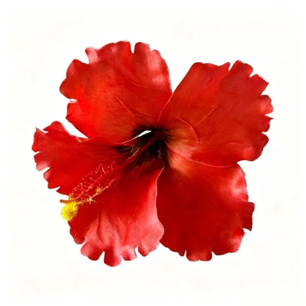 Hibiscus Flower Hair Clip – Bohemian Floral Barrette for Women