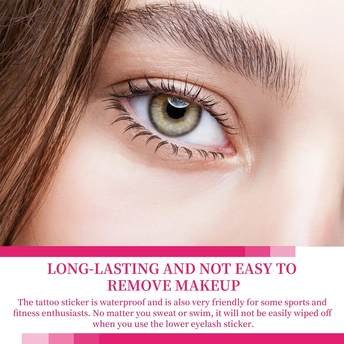 EELHOE Lower Eyelash Tattoo Stickers – 4pcs Fake Lashes