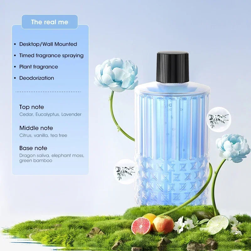 Rechargeable Mini Essential Oil Diffuser 5-Speed Large Mist Air Humidifier Aromatherapy Freshener for Home Car Peaceful Pleasures Health and Wellness Real Me Oil