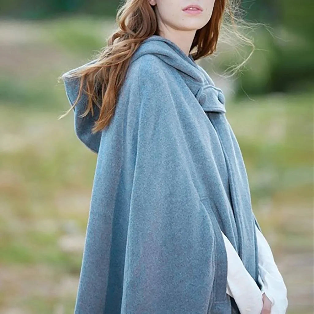 Women's Medieval Hooded Cloak | Gothic Viking Halloween Cape
