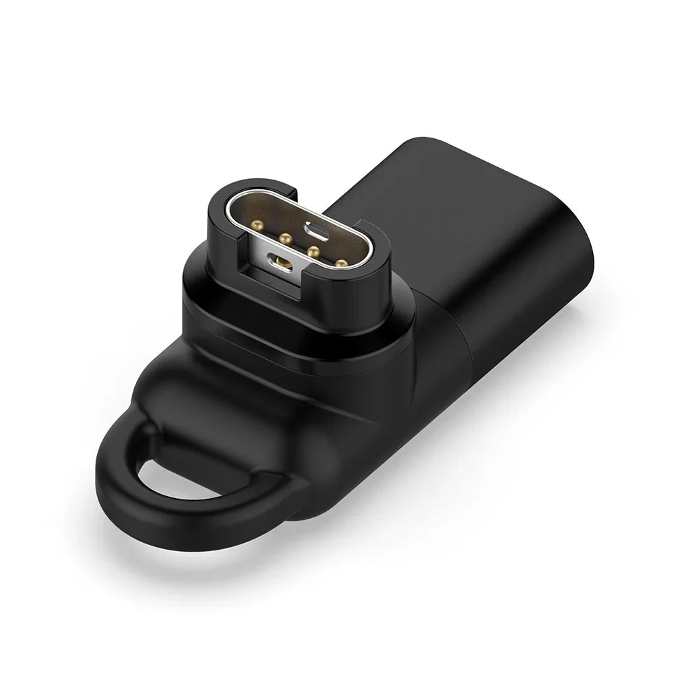 Type-C Charger Adapter for Garmin Fenix 8 7 7S 7X 6 6S Pro Forerunner 970 965 955 570 255 255s 245 158 Instinct E 1 2 2S 2X 3 Peaceful Pleasures Health and Wellness black Type-C