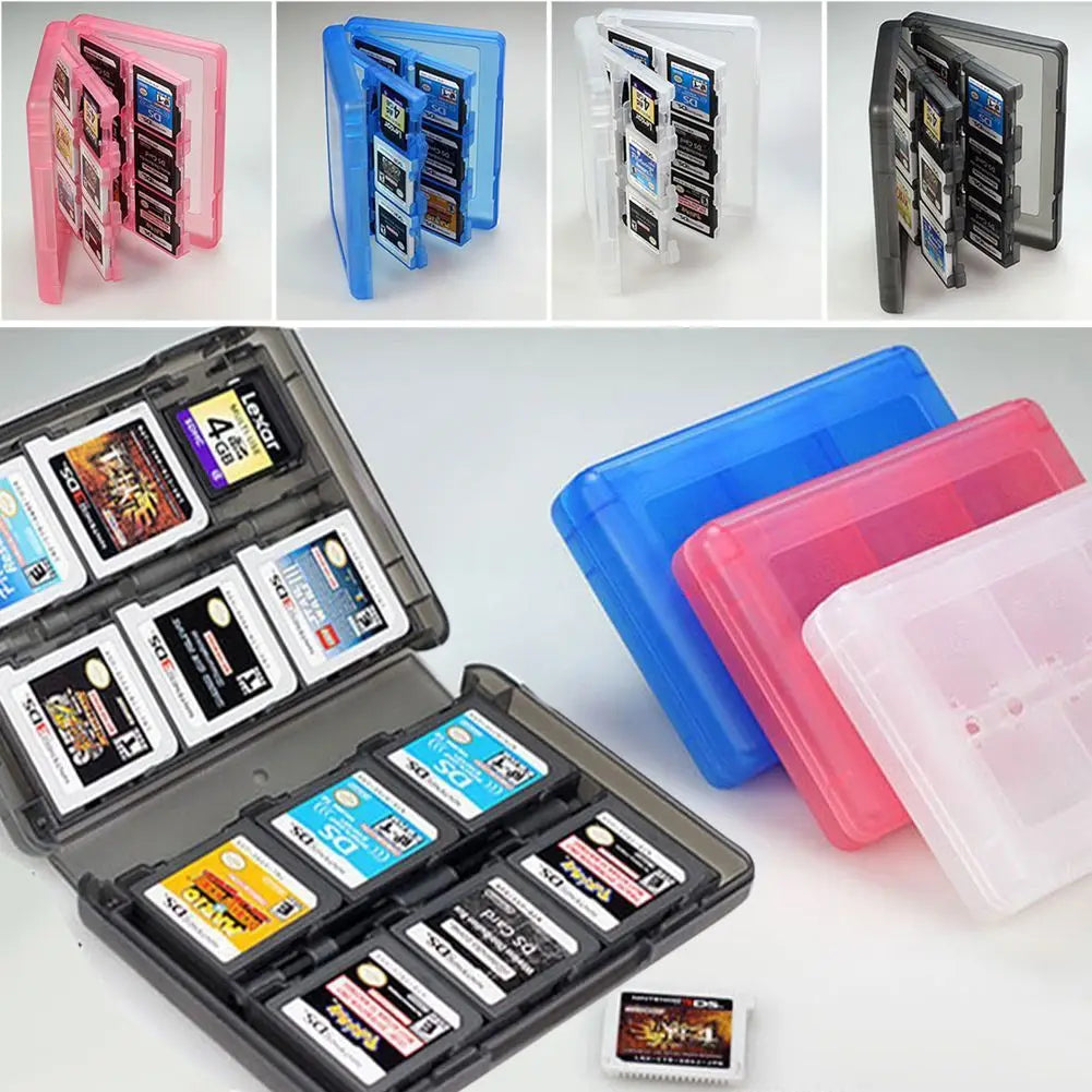 28-in-1 Game Card Case Compatible Nintendo NEW 3DS / 3DS / DSi / DSi XL / DSi LL / DS / DS Lite Cartridge Storage Box Holder Peaceful Pleasures Health and Wellness