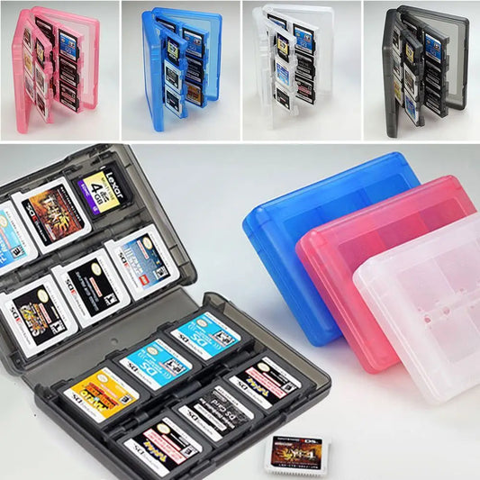 28-in-1 Game Card Case Compatible Nintendo NEW 3DS / 3DS / DSi / DSi XL / DSi LL / DS / DS Lite Cartridge Storage Box Holder Peaceful Pleasures Health and Wellness