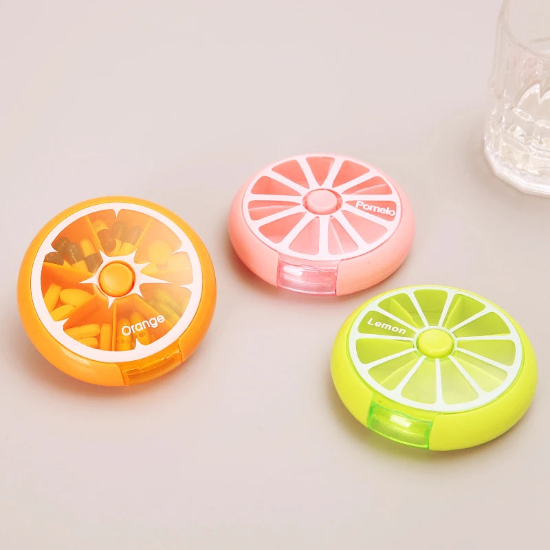 Mini New Small Portable Travel Vitamin Pill Box Cases Container Organizer Storage Tablet 7 Days 7 Grids Medicine Fish Oils Peaceful Pleasures Health and Wellness