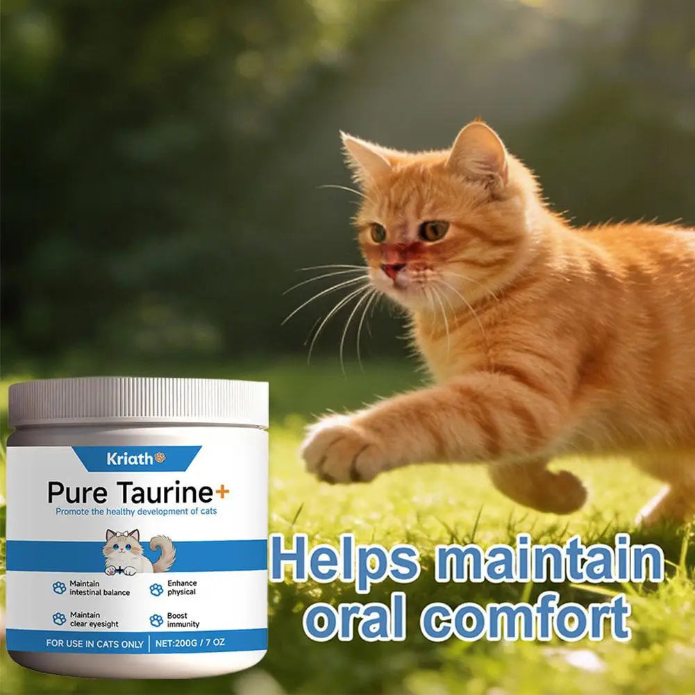 Taurine Powder For Cats Gentle Formula Supports Heart, Vision Overall Health Daily Care Supplement For Comfort And Well-Being Peaceful Pleasures Health and Wellness