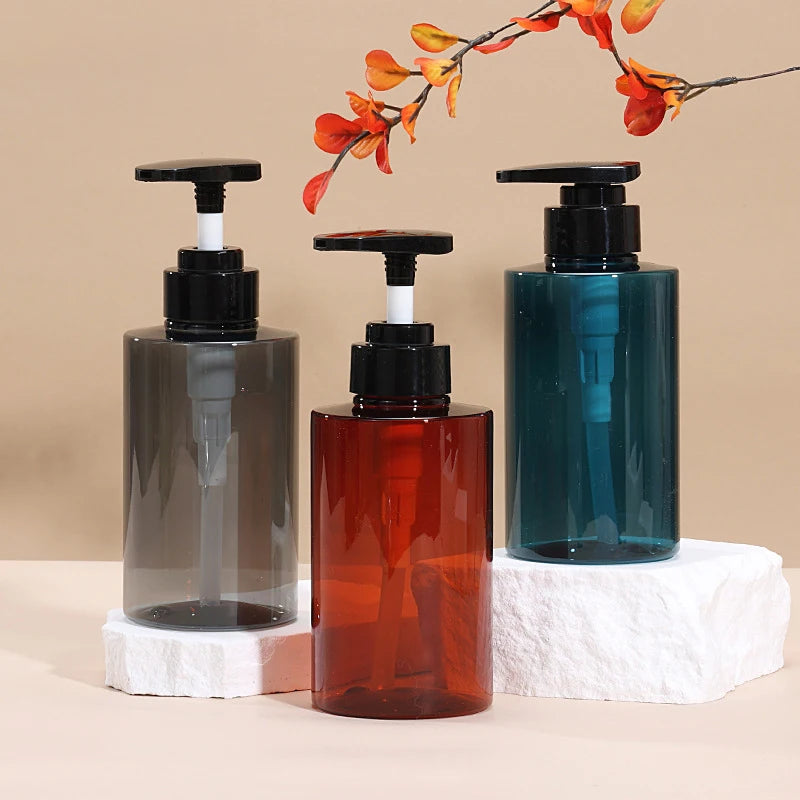 300/500ml Shampoo Hand Soap Dispenser Empty Pump Bottles Dispenser Lotion Dispenser Liquid Travel Containers Bath Accessory Peaceful Pleasures Health and Wellness
