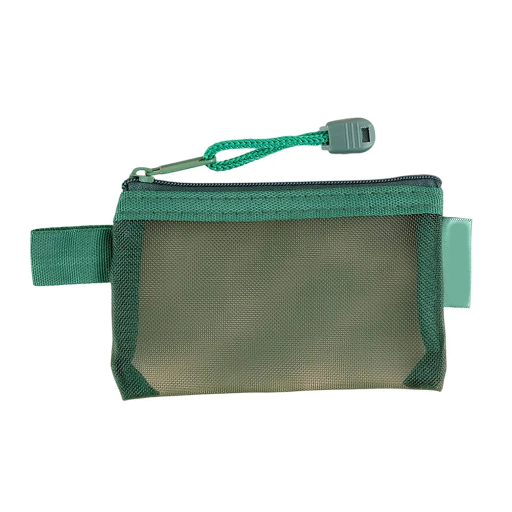 Mini Zipper Mesh Bag – Nylon Pouch for Travel & Everyday Storage