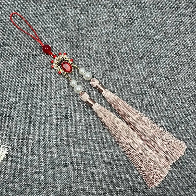 Antique Hanfu Tassel Pendant | Ethnic Cheongsam Décor 25cm