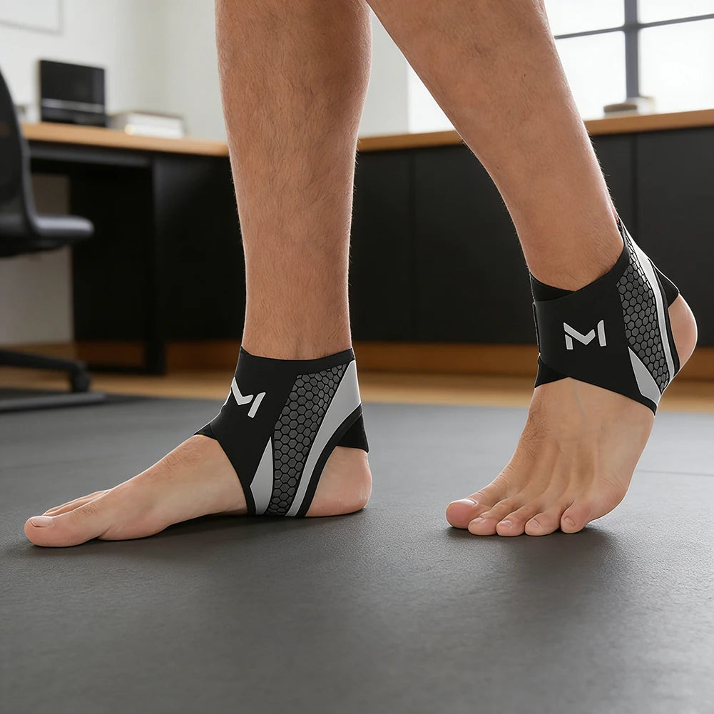 Ankle Support Brace,Thin Breathable Sports Ankle Protector,Outdoor Cycling, Mountain Climbing, Anti Sprain, Protective Gear Peaceful Pleasures Health and Wellness