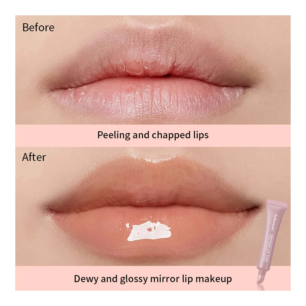 Long Lasting Moisturizing Lip Gloss Waterproof Mirror Glass Shine Transparent Color Halo Dyeing Easy Apply Cosmetics Makeup Peaceful Pleasures Health and Wellness