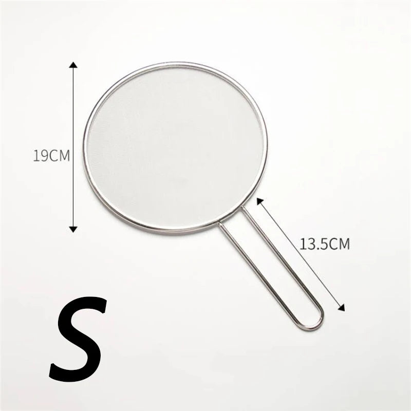Stainless Steel Splatter Screen Guard – Anti-Splatter Mesh Lid for Frying Pans & Pots