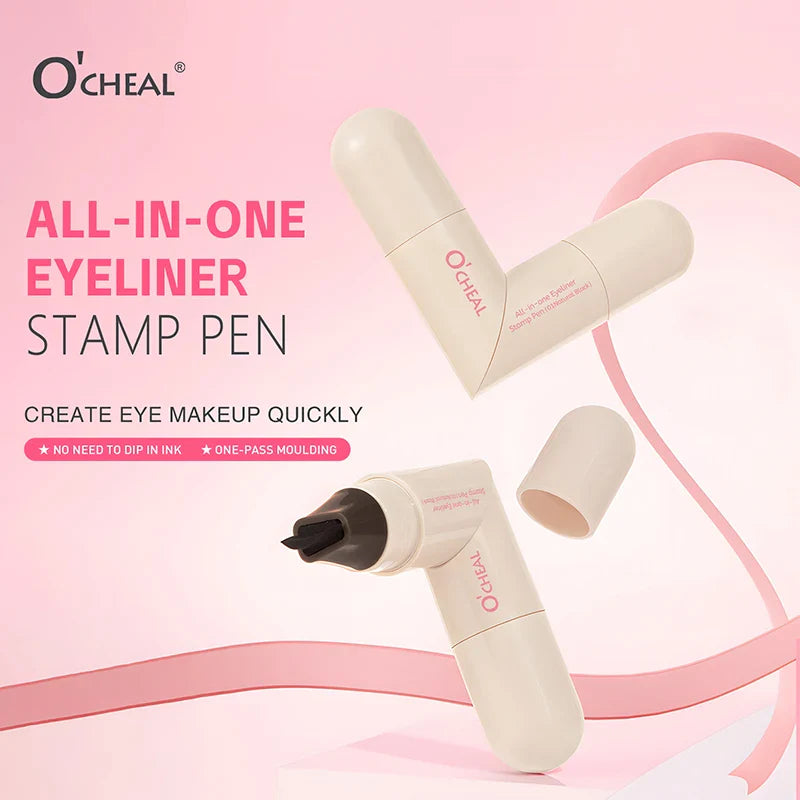 O'CHEAL Stamp Eyeliner Pen – Waterproof Double-Ended Wing Liner