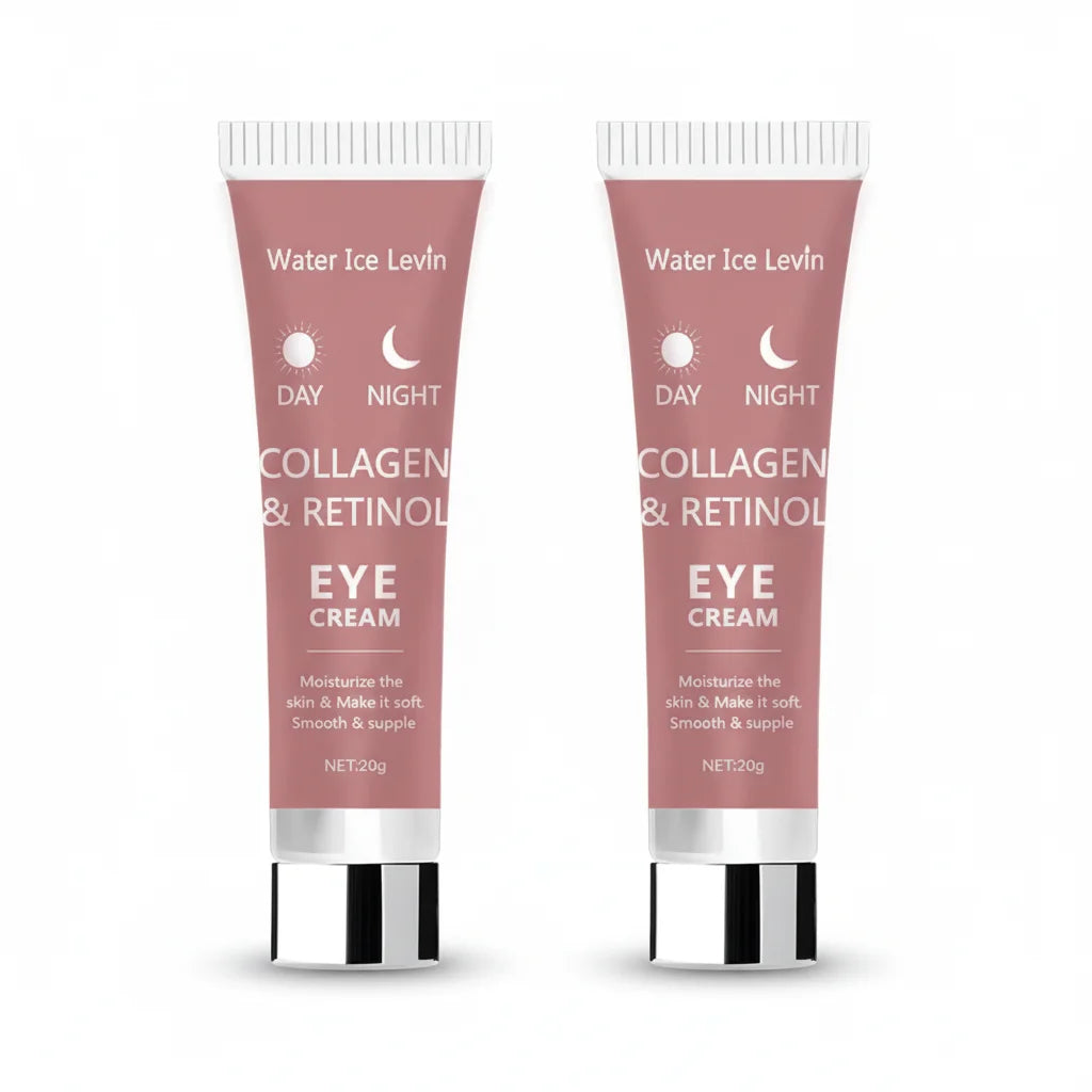 Collagen Retinol Eye Cream | Day & Night Formula | Firms & Hydrates 20g Peaceful Pleasures Health and Wellness 2PCS