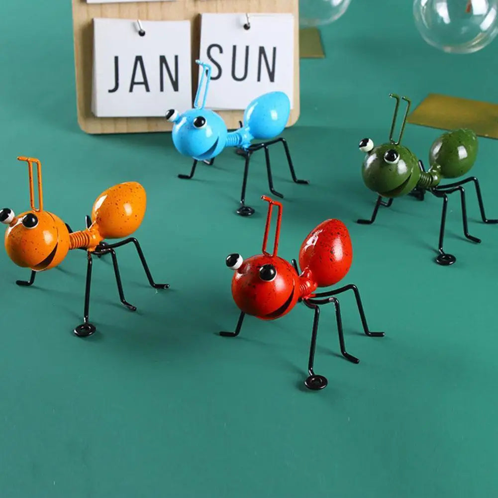 Cute Ant Statue Garden Decor Figure Stand Ant for Outdoor Yard Lawn Decoration Iron Ant Sculpture Home Desktop Decoration Peaceful Pleasures Health and Wellness