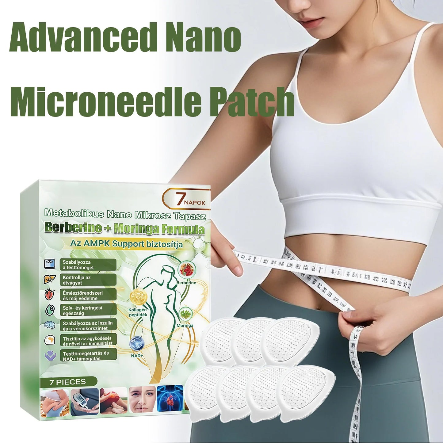 Nano Microneedle Body Firming Patch – Collagen, NAD+ & Peptides Peaceful Pleasures Health and Wellness