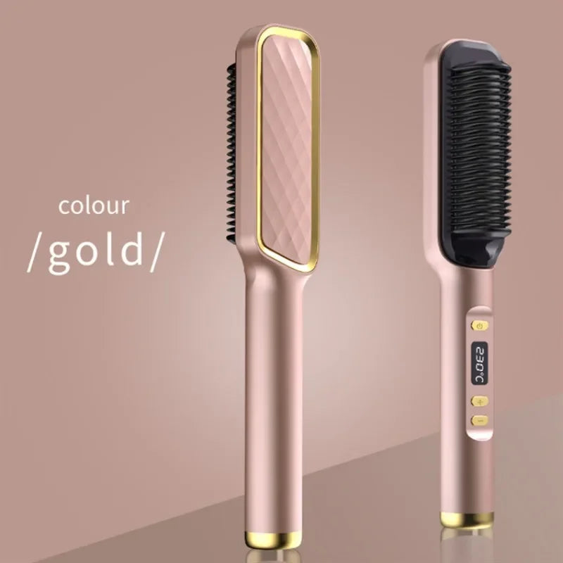Electric Hot Comb Straightener Brush | Negative Ion Styling