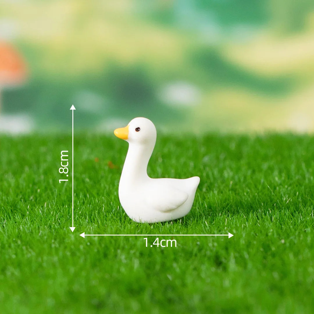 1Pcs Rabbit Squirrel Elephant Fox Sheep Duck Pig Cat Frog Snake Figurine Miniature Fairy Garden Decoration Accessories decoração Peaceful Pleasures Health and Wellness 3