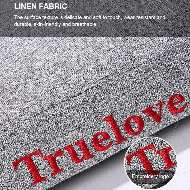 Truelove Memory Foam Pet Bed with Pillow | Linen | TLX1211 Peaceful Pleasures Health and Wellness