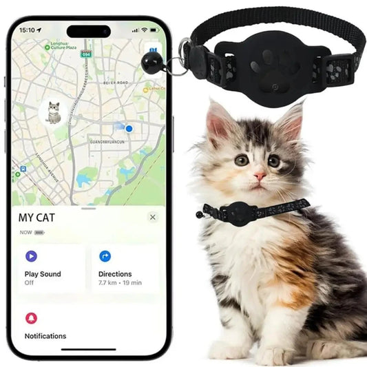 Waterproof Reflective GPS Tracker Collar for Cats Anti-Lost Pet Location Finder Accessories for Kittens Peaceful Pleasures Health and Wellness