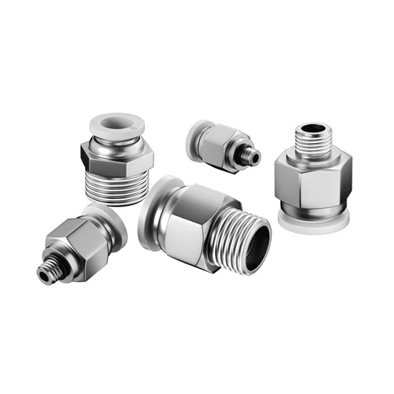 Copper Pneumatic Quick Connect Fittings 1/8"–1/2" Thread