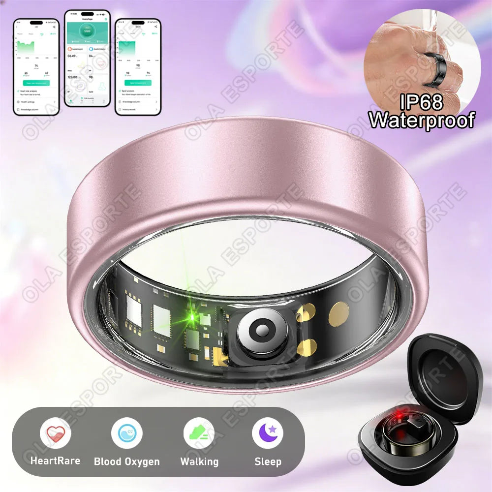Smart Ring Heart Rate SpO₂ Sleep Tracker | 5ATM Waterproof