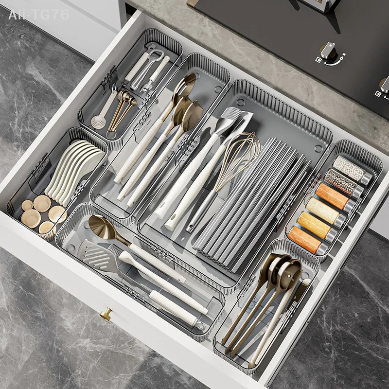 Expandable Drawer Organizer | Kitchen Bathroom Office Storage