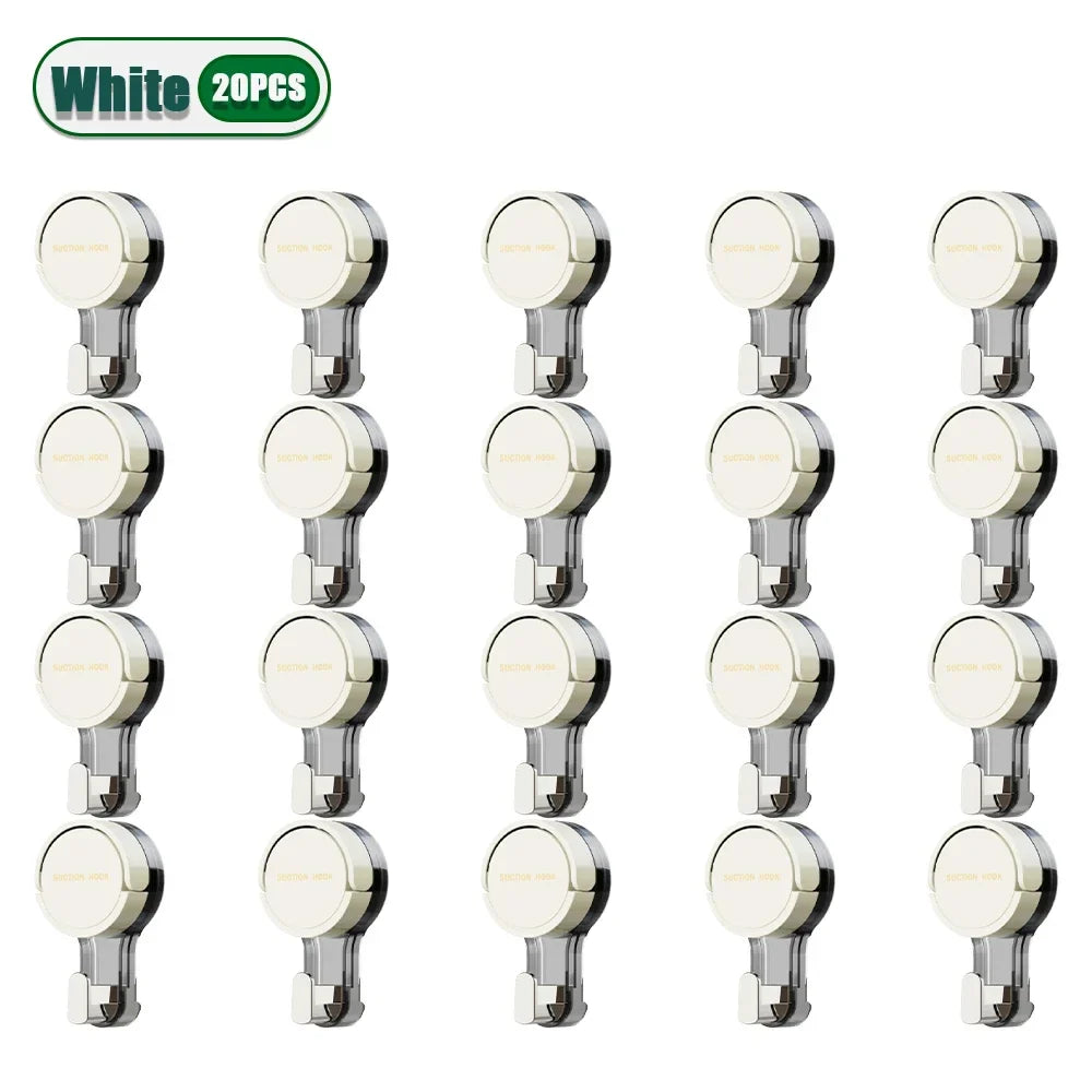 Reusable Suction Cup Hooks – Waterproof Bathroom Wall Hooks