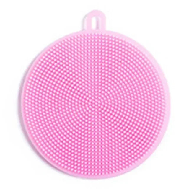 Kitchen Silicone Dish Washing Scrubber Cleaning Brush Bowl Pot