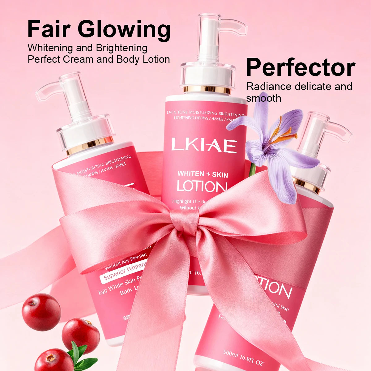 AILKE Brightening Body Lotion | Rose Oil & Niacinamide 500ml