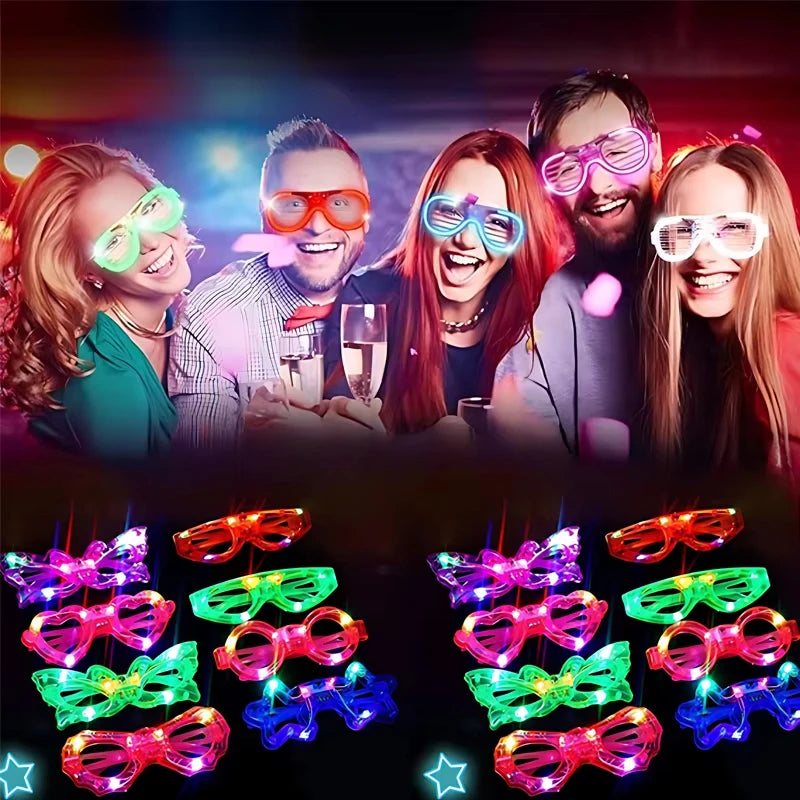 LED Glow in the Dark Glasses Bulk – Party Favors Kids & Adults