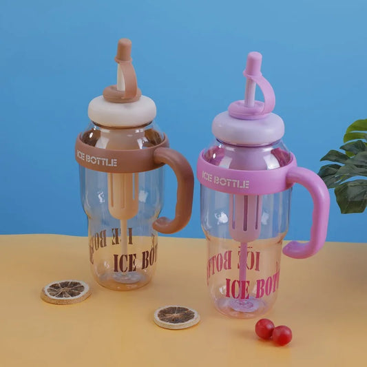 Personalized Cups With Straws High Capacity Thermos Mug Custom Drinkware For Milk Tea Beer Cute Summer Gifts Kitchen Home Use Peaceful Pleasures Health and Wellness