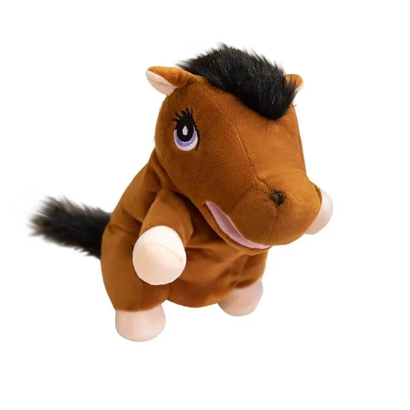 Horse Hand Puppet Plush Toy – Soft Stuffed Animal for Kids