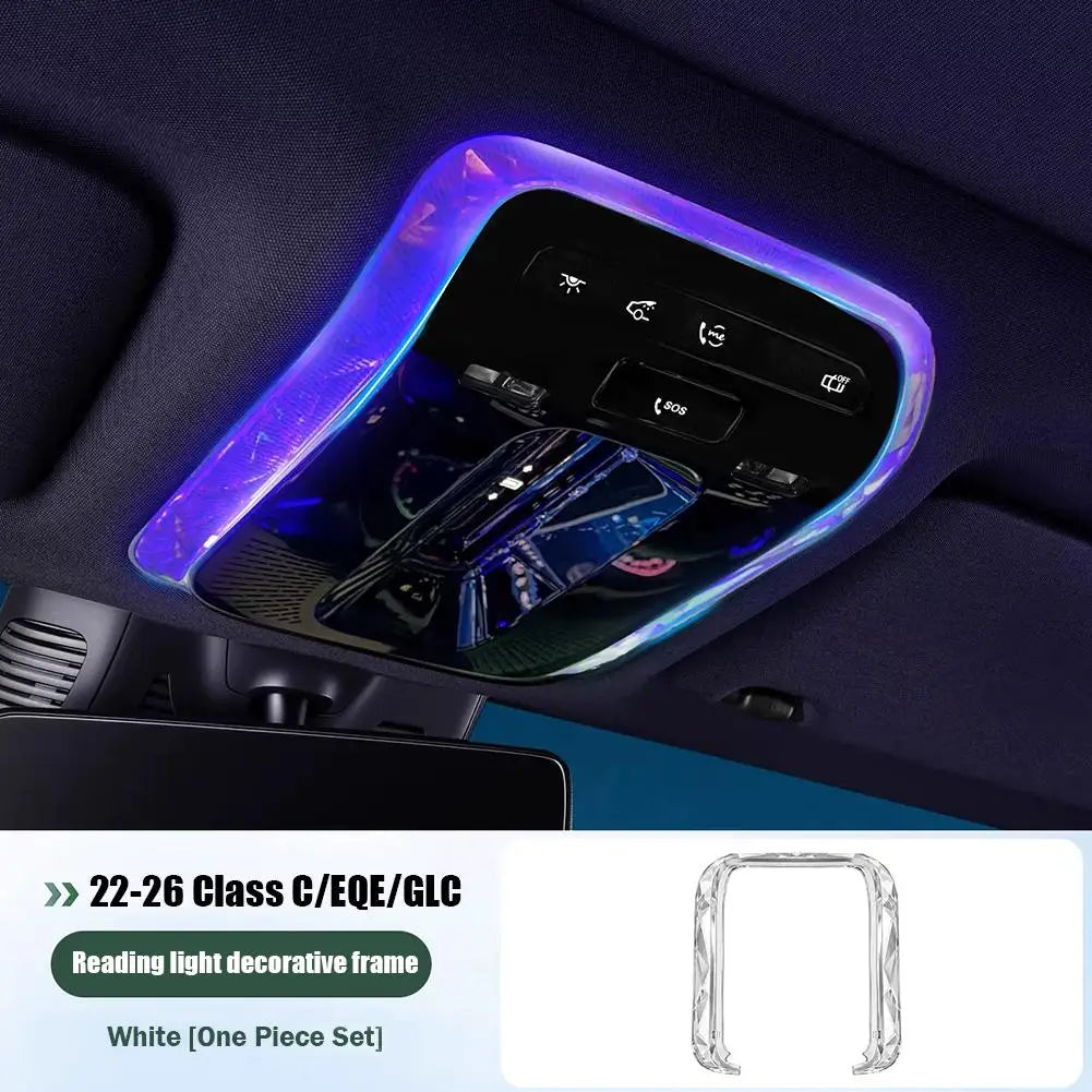Reading Atmosphere Lights For Mercedes-Benz S/E/C-Class GLC200 GLE EQS EQE E200 C200 Crystal Reading Light Trim Decorative Frame Peaceful Pleasures Health and Wellness For C EQE GLC X254
