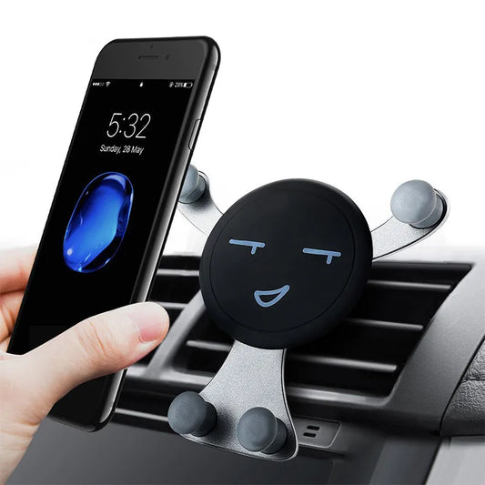Gravity Car Phone Holder Air Vent Clip | iPhone & Samsung Car Phone Mount Peaceful Pleasures Health and Wellness