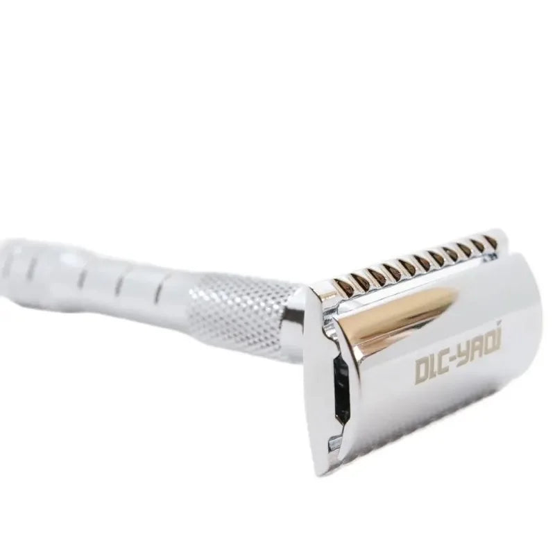 Yaqi Chrome Color Wet Shaving Double Edge Safety Razor Gift With 97mm Total Length And 92g Weight Provide Comfortable Shaving Peaceful Pleasures Health and Wellness