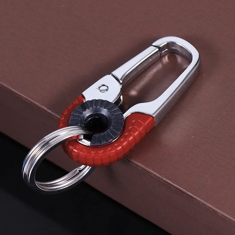 Carabiner Keychain Stainless Steel Double Ring Hook – EDC